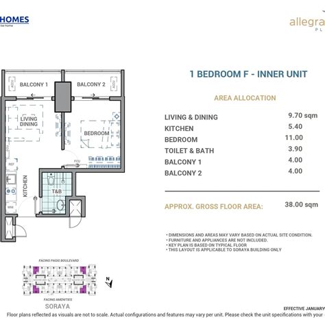 Allegra Garden Place Soraya Br Sqm In Pasig Blvd Pasig City Condo