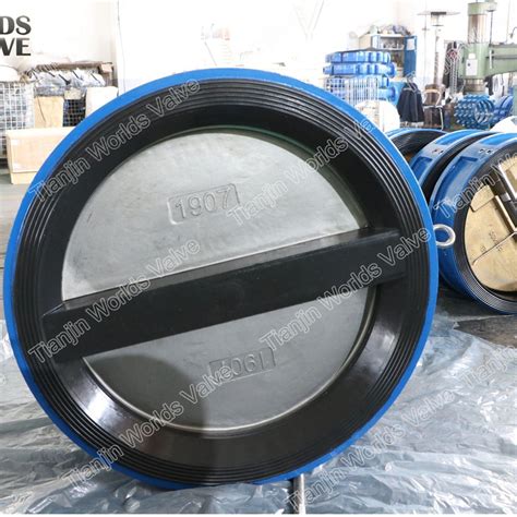 ISO5752 Full Rubber Lined Wafer Dual Plate Butterfly Check Valve