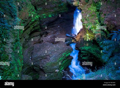 Popular Place Davis Fall Waterfall From Pokhara Nepal Stock Photo Alamy