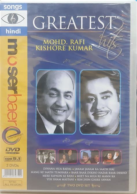 Greatest Hits Mohd Rafi Kishore Kumar Bollywood Hindi Songs Dvds