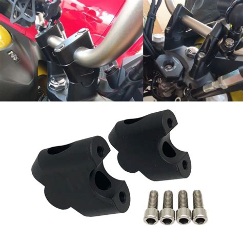 Dl Cnc Handlebar Raised Clamp Adapter Handle Bar Mount Rise Kit For