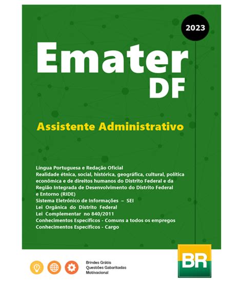 Apostila Emater Df Assistente Administrativo Balc O De Concursos