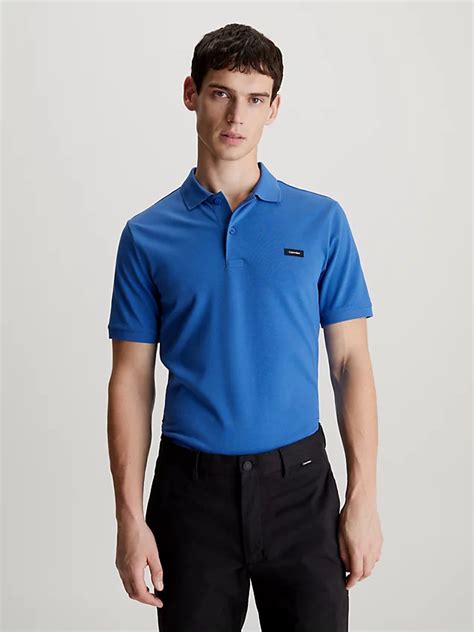 Blauw Overhemden And Polos Voor Heren Calvin Klein®