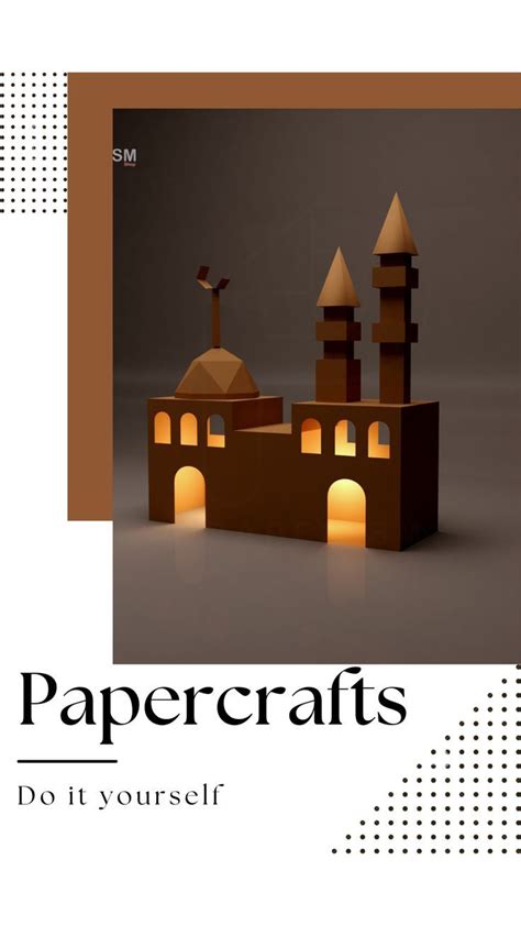 3D Mosque Model, PRINTABLE Ramadan Decor, Ramadan Papercraft Lantern ...