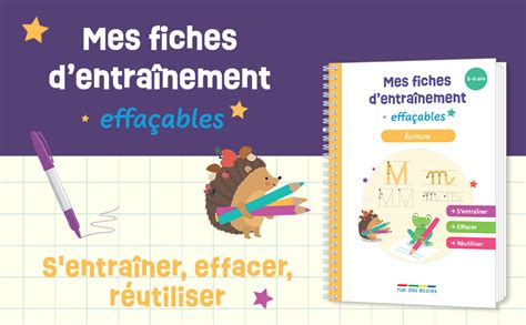 Mes Fiches Dentra Nement Effa Ables Criture Collectif Amazon Fr