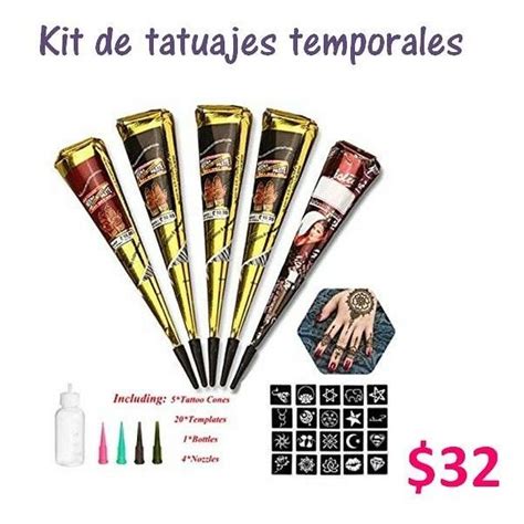 Kit De Tatuajes Temporales De Tinta