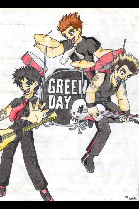 Green Day drawing by XxpatojrxX on DeviantArt