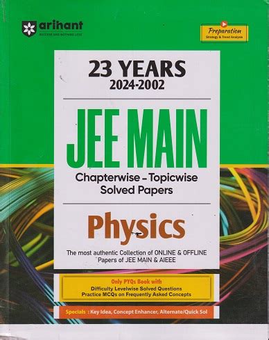 Years Jee Main Chapterwise Topicwise Solved Papers