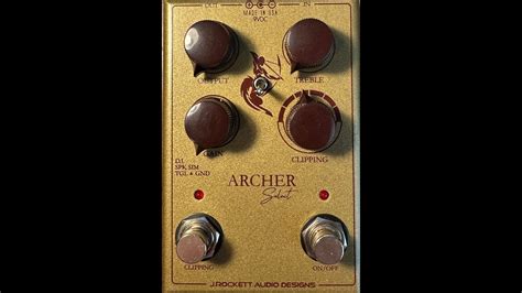 J Rockett Audio Designs Archer Select Overdrive Boost Distortion