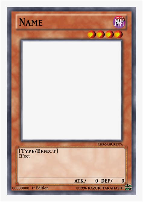 Download Yugioh-card Template - Yu Gi Oh Template - HD Transparent PNG ...