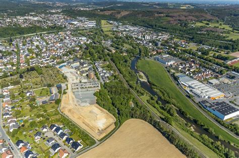 Arnsberg Aus Der Vogelperspektive Baustelle F R Einen Erweiterungs