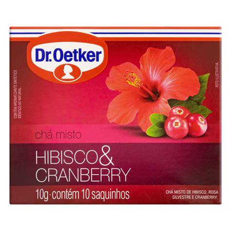 Ch Hibisco Cranberry Dr Oetker Caixa G Unidades P O De A Car