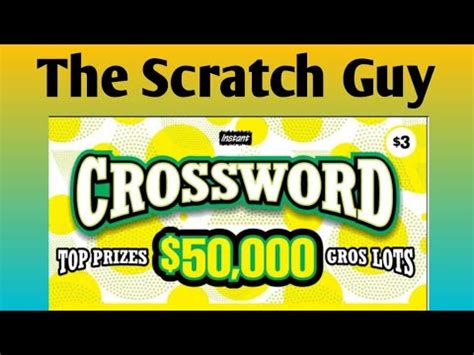 Olg Crossword Scratch Ticket Youtube