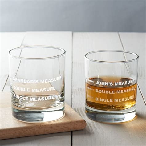 Personalised Drinks Measure Glass Becky Broome Becky Broome