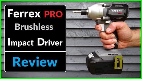 Ferrex Pro 20v Cordless Brushless Impact Driver From Aldi Tool Review Youtube