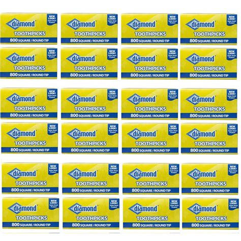 Diamond 41190 Square Center Toothpicks 800 Count