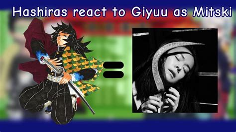 Hashiras React To Giyuu And Mitsuri X Youtube