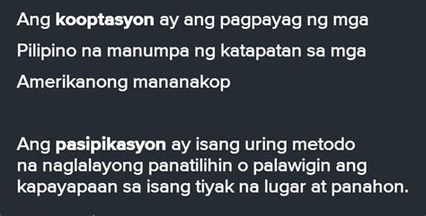 Ano Ano Ang Dalawang Patakarang Ipinatupad Ng Mga Amerikano Sa Bansa