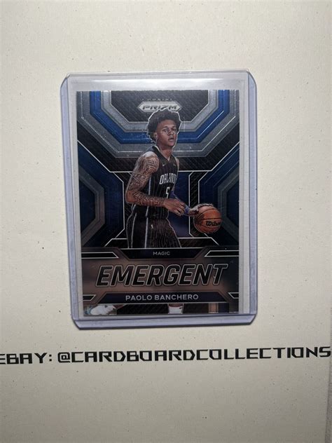 Panini Prizm Emergent Silver Prizm Paolo Banchero Rc