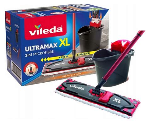 VILEDA ULTRAMAX mop płaski wiadro ULTRAMAT XL 2w1 12430671680