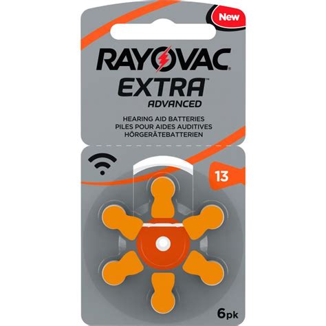 Rayovac H Rger Tebatterien Typ Zink Air Extra Advanced Mah