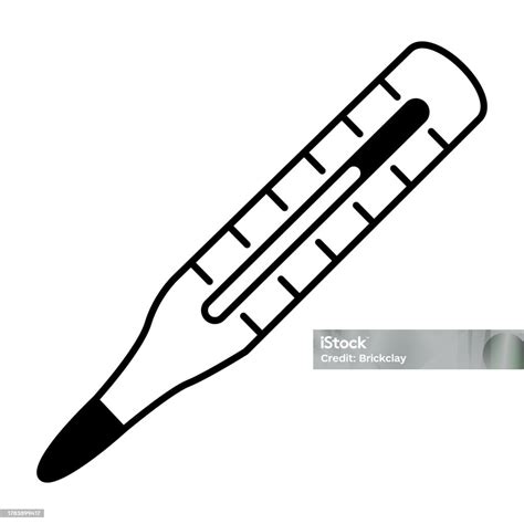 Mercury Thermometer Stock Illustration - Download Image Now - Equipment ...