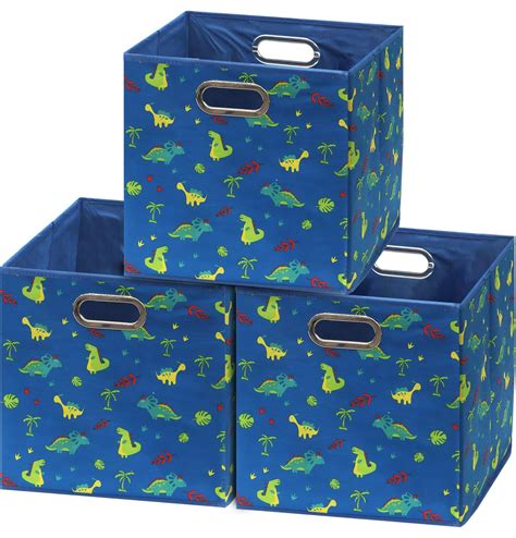 StorageWorks Fabric Storage Bins with Lids & Handles, Decorative ...