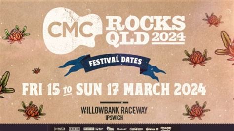 CMC Rocks QLD 2024 Lineup - Mar 15 - 17, 2024