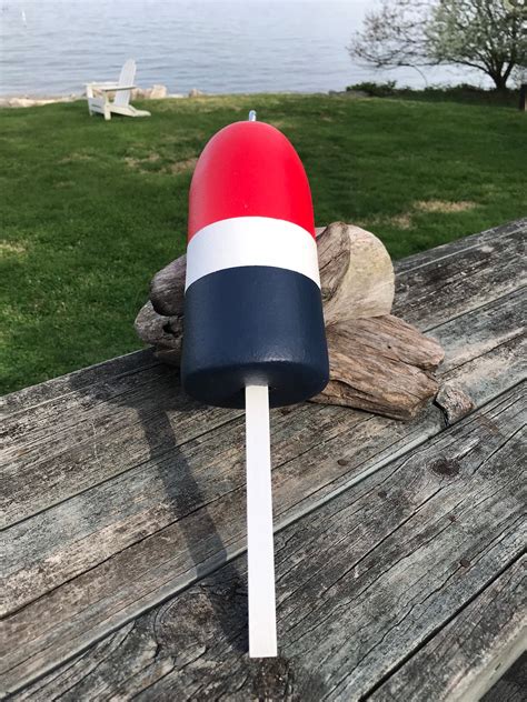 Nautical Crab Pot Lobster Trap Buoy Float Red White Etsy