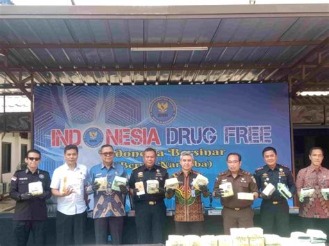 BNN Gelar Pemusnahan Barang Bukti Sabu 42 Kg Dan Ganja Sintetis 515