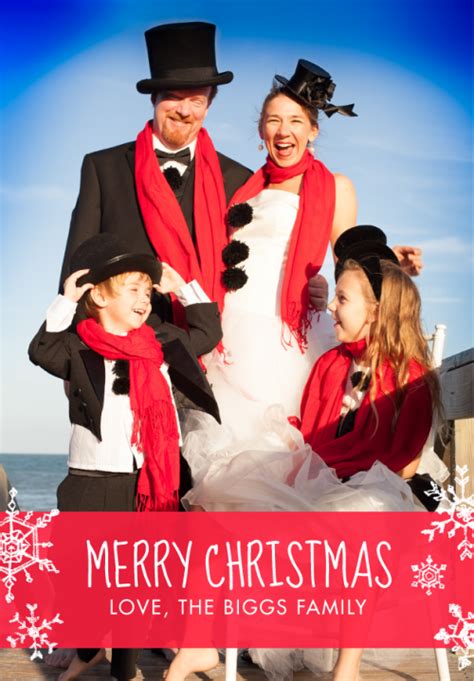 Creative Christmas Card Family Photos - Frog Prince Paperie