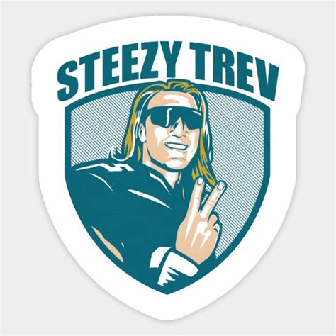 Trevor Lawrence Steezy Trev Sticker Lawrence Trevor Funny Stickers