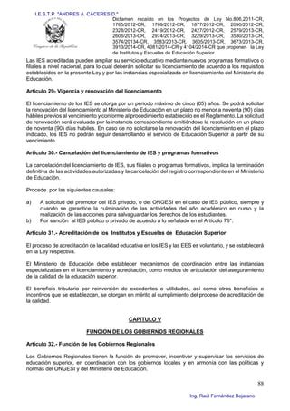 Dictamen Ley Institutos Y Escuelas De Educacion Superior Pdf