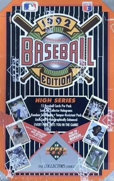 30 Most Valuable 1992 Upper Deck Baseball Cards Old Sports Cards