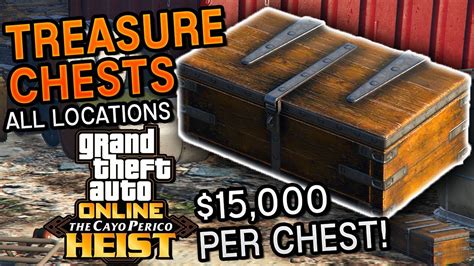 ALL Cayo Perico Island Treasure Chest Locations GTA 5 Online YouTube