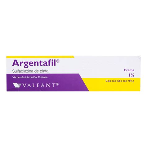 Argentafil 1 Crema Cutanea 30 Gr Valeant— Farmacia Santa Fe