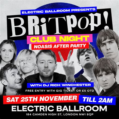 Britpop Club Night - Electric Ballroom Camden - Iconic Music Venue