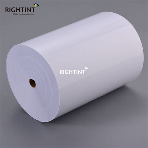 Custom Sticker Clear Paper Rightint Carton Economic Label Jumbo Roll