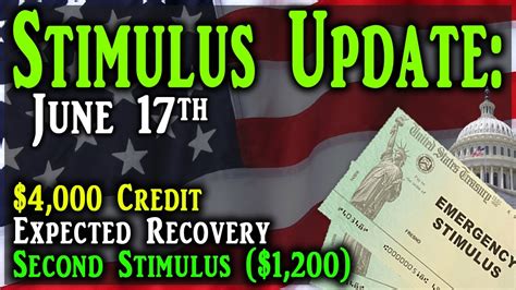 Second Stimulus Check Update And Stimulus Package Update 4000 Credit Recovery 1200