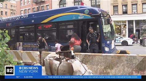 14 Injured When MTA Bus Crashes Into Construction Vehicle YouTube