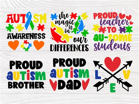 Autism SVG Bundle Autism Quotes Svg Autism Awareness Svg Etsy UK