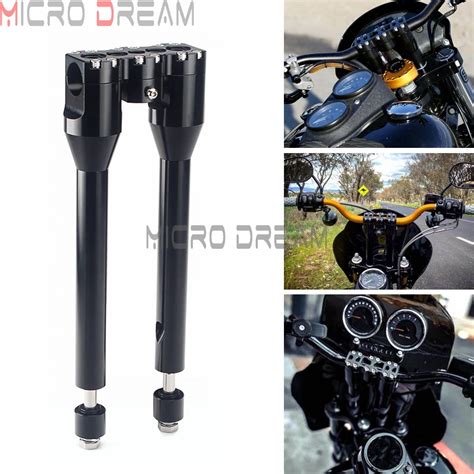 Motorcycle Parts 1 Chrome Upper Handlebar Riser Clamp For Harley