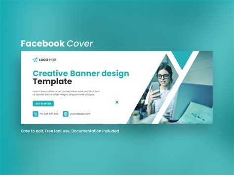 Creative Facebook Banner Template by Shakilazuleka ~ EpicPxls