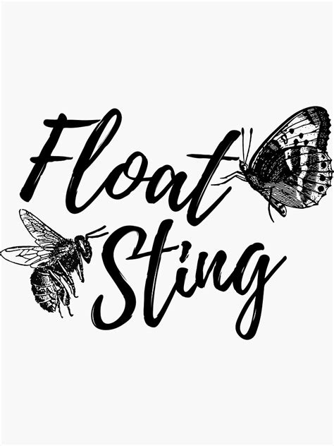 Muhammad Ali Float Like A Butterfly Sting Like A Bee Sticker By Sleako Redbubble