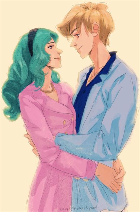 Michiru And Haruka Love Sailor Moon Art Sailor Uranus Sailor Neptune