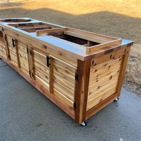 DIY Kamado Grill and Blackstone Griddle Table