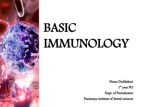 Basic Immunology Ppt