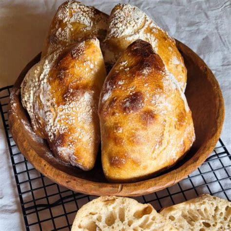 Dinkel Ciabatta mit Sauerteig KRÜMELIG