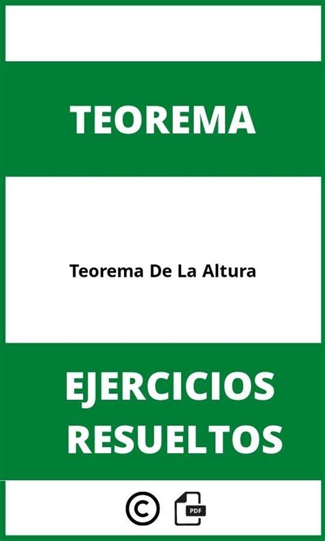 Teorema De La Altura Al Cuadrado Problema Resuelto De Relaciones Hot