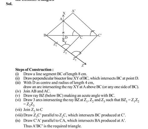 NCERT Solutions For Class 10th Maths Chapter 11 Constructions